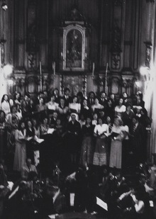 Konzert an der Kirche Boa Morte SP 1974, Ltg. A.A.Bispo