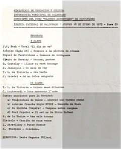 Konzert in Maldonado, Uruguay 1973